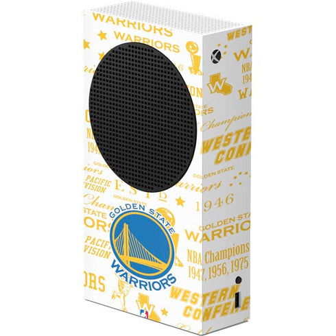 NBA Golden State Warriors Historic Blast Xbox Series S Console Skin